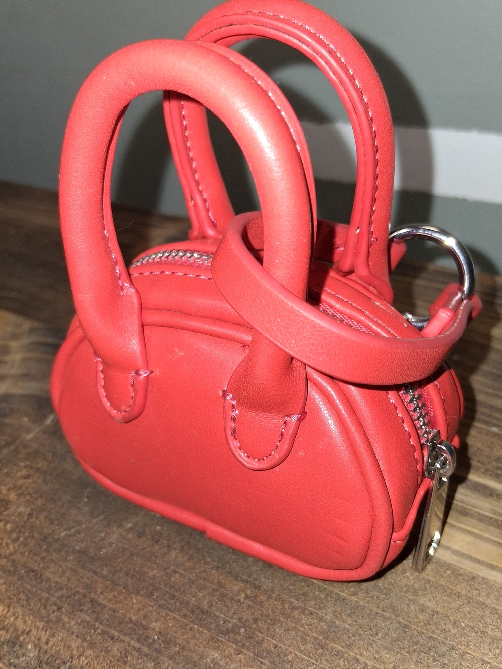 Anthropologie Red Mini Top-Handle Bag
